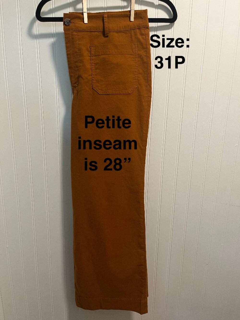 J.Crew Factory-Petite Lizzie Wide-leg Pant, Copper,31P